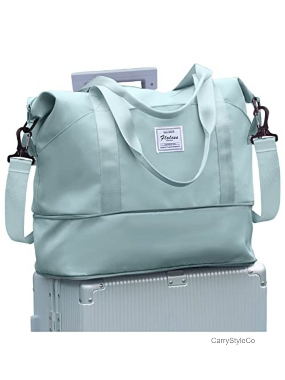 Travel Duffel Bag Carry On Weekender Gym Bag Trolley Sleeve 35L Waterproof Nylon